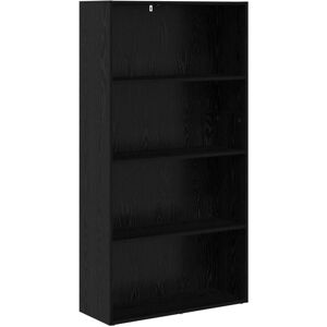 Freestanding Bookshelf Black Oak 80 x 30 x 152 cm vidaXL Freestanding Bookshelf Black Oak 80 x 30 x 152 cm vidaXL