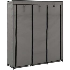 Vidaxl - Wardrobe with Compartments and Rods Grey 150x45x175 cm Fabric Vidaxl - Wardrobe with Compartments and Rods Grey 150x45x175 cm Fabric