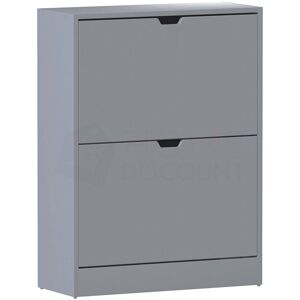 Home Discount - 2 Drawer Shoe Cabinet Hallway Storage Cupboard Stand, 100% fsc, Grey Home Discount - 2 Drawer Shoe Cabinet Hallway Storage Cupboard Stand, 100% fsc, Grey