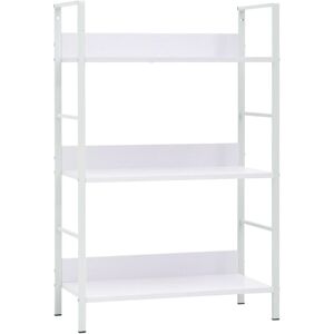 Vidaxl - 3-Layer Book Shelf White 60x27.6x90.5 cm Engineered Wood Vidaxl - 3-Layer Book Shelf White 60x27.6x90.5 cm Engineered Wood