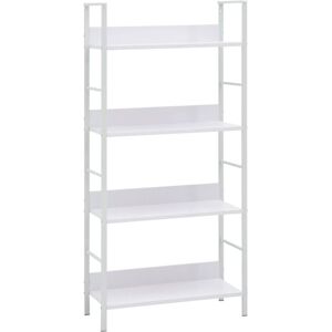 4-Layer Book Shelf White 60x27.6x124.5 cm Engineered Wood vidaXL 4-Layer Book Shelf White 60x27.6x124.5 cm Engineered Wood vidaXL