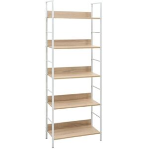 Vidaxl - 5-Layer Book Shelf Oak 60x27.6x158.5 cm Engineered Wood Vidaxl - 5-Layer Book Shelf Oak 60x27.6x158.5 cm Engineered Wood