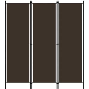 3-Panel Room Divider Brown 150x180 cm Vidaxl 3-Panel Room Divider Brown 150x180 cm Vidaxl