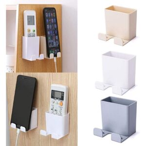 Linghhang - 3 Pcs Wall Mounted Cell Phone Holder, abs with Hook Wall Mounted Organizer Box for Cell Phone Charging Stand, Remote Control Storage Box Linghhang - 3 Pcs Wall Mounted Cell Phone Holder, abs with Hook Wall Mounted Organizer Box for Cell Phone Charging Stand, Remote Control Storage Box