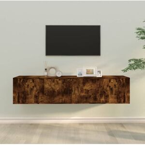 Vidaxl - 3 Piece tv Cabinet Set Smoked Oak Engineered Wood Vidaxl - 3 Piece tv Cabinet Set Smoked Oak Engineered Wood