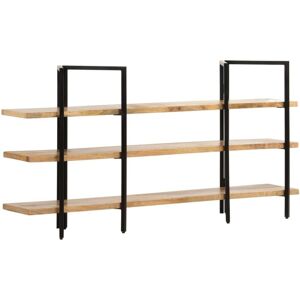 Vidaxl - 3-Tier Bookcase 160x31x80 cm Solid Mango Wood Vidaxl - 3-Tier Bookcase 160x31x80 cm Solid Mango Wood