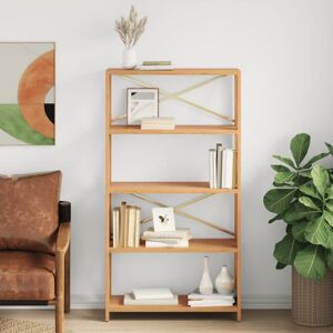 5-Tier Shelf 80x30x146 cm Solid Wood Oak vidaXL 5-Tier Shelf 80x30x146 cm Solid Wood Oak vidaXL