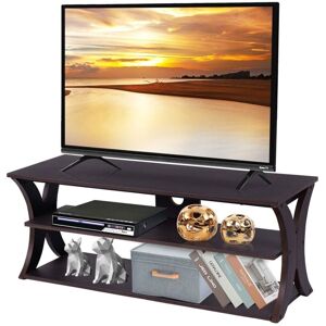 Costway - 3-tier tv Stand for TVs up to 45" Media Console Table Modern Storage Cabinet Costway - 3-tier tv Stand for TVs up to 45" Media Console Table Modern Storage Cabinet