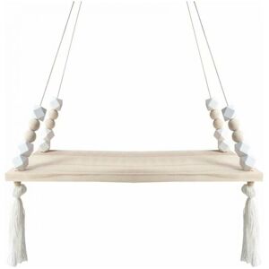 Cyslmuk - 38 x 14cm, White Floating Wall Shelves Hanging Shelf Wooden Rope Rustic Shelves Nordic Style Home Decor Bedroom Dresser Display Stand Board Cyslmuk - 38 x 14cm, White Floating Wall Shelves Hanging Shelf Wooden Rope Rustic Shelves Nordic Style Home Decor Bedroom Dresser Display Stand Board