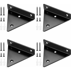 WOIYIC 4 Pieces Floating Shelf Brackets, Invisible Triangle Wall Shelf Brackets, Metal Wall Shelf Brackets for Shelves WOIYIC 4 Pieces Floating Shelf Brackets, Invisible Triangle Wall Shelf Brackets, Metal Wall Shelf Brackets for Shelves