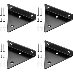 WOIYIC 4 Pieces Floating Shelf Brackets, Invisible Triangular Wall Shelf Supports, Metal Wall Shelf Brackets for Shelves WOIYIC 4 Pieces Floating Shelf Brackets, Invisible Triangular Wall Shelf Supports, Metal Wall Shelf Brackets for Shelves