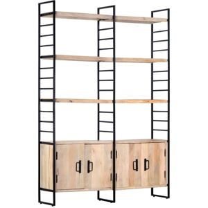 Vidaxl - 4-Tier Bookcase 124x30x180 cm Solid Mango Wood Vidaxl - 4-Tier Bookcase 124x30x180 cm Solid Mango Wood