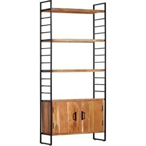 Vidaxl - 4-Tier Bookcase 80x30x180 cm Solid Acacia Wood Vidaxl - 4-Tier Bookcase 80x30x180 cm Solid Acacia Wood
