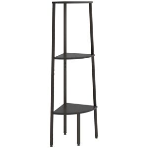 3-Tier Corner Shelf Black 45.5x31.5x120 cm Vidaxl 3-Tier Corner Shelf Black 45.5x31.5x120 cm Vidaxl