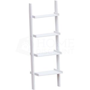 Home Discount - York 4 Tier Ladder Shelf Unit Bookcase Shelving Display Stand Rack Storage, White Home Discount - York 4 Tier Ladder Shelf Unit Bookcase Shelving Display Stand Rack Storage, White