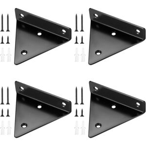 TOOLIVE 4pcs Floating Shelf Brackets, Invisible Triangle Wall Shelf Brackets, Metal Wall Shelf Bracket for Shelf TOOLIVE 4pcs Floating Shelf Brackets, Invisible Triangle Wall Shelf Brackets, Metal Wall Shelf Bracket for Shelf