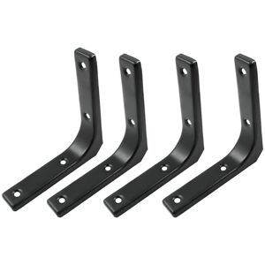 CYSLMUK (4pcs) Wall Shelf Bracket, Matte Black Metal Bracket, Kitchen Decor Bracket, Heavy Duty Bracket, Storage Rack-Wall Shelf CYSLMUK (4pcs) Wall Shelf Bracket, Matte Black Metal Bracket, Kitchen Decor Bracket, Heavy Duty Bracket, Storage Rack-Wall Shelf