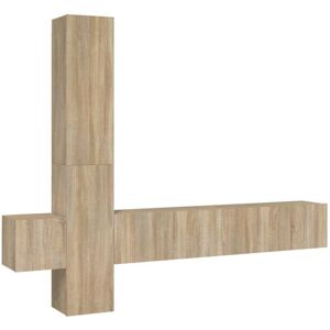 vidaXL 3114248 Sonoma Oak TV Cabinet Set - TV Cabinet vidaXL 3114248 Sonoma Oak TV Cabinet Set - TV Cabinet