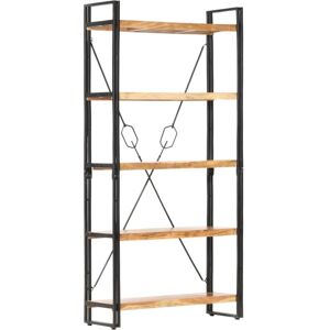 5-Tier Bookcase 90x30x180 cm Solid Acacia Wood vidaXL 5-Tier Bookcase 90x30x180 cm Solid Acacia Wood vidaXL