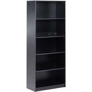 BELIANI 5 Tier Bookcase ZEHNA 197 cm Black BELIANI 5 Tier Bookcase ZEHNA 197 cm Black