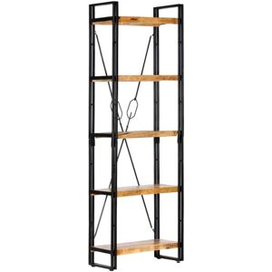 BONNEVIE 5-Tier Bookcase,Book Cabinet,Bookshelf 60x30x180 cm Solid Mango Wood VSVS26085 BONNEVIE 5-Tier Bookcase,Book Cabinet,Bookshelf 60x30x180 cm Solid Mango Wood VSVS26085