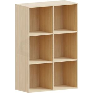 Home Discount - Durham 6 Cube Bookcase Shelf Wooden Display Storage Rack Free Standing Shelf Unit, Oak-0-Baskets Home Discount - Durham 6 Cube Bookcase Shelf Wooden Display Storage Rack Free Standing Shelf Unit, Oak-0-Baskets