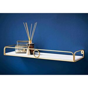 SPOT ON DEALZ 60cm Gold Ring Shelf - White & Gold Ring SPOT ON DEALZ 60cm Gold Ring Shelf - White & Gold Ring