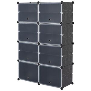 Dewdat - 7-Tier Portable 28 Pair Shoe Rack Organizer 14 Grids Tower Shelf Storage Cabinet Stand Expandable for Heels, Boots, Slippers, Black Dewdat - 7-Tier Portable 28 Pair Shoe Rack Organizer 14 Grids Tower Shelf Storage Cabinet Stand Expandable for Heels, Boots, Slippers, Black