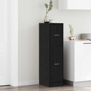 Apothecary Cabinet Black oak 30 x 41 x 118 cm Engineered wood Vidaxl Apothecary Cabinet Black oak 30 x 41 x 118 cm Engineered wood Vidaxl