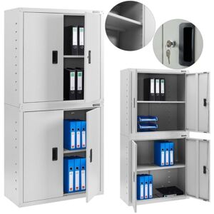 AREBOS Filing Cabinet Office Cabinet Black 180 x 40 x 90 cm 4 Doors Height-Adjustable Shelves with Cylinder Lock AREBOS Filing Cabinet Office Cabinet Black 180 x 40 x 90 cm 4 Doors Height-Adjustable Shelves with Cylinder Lock