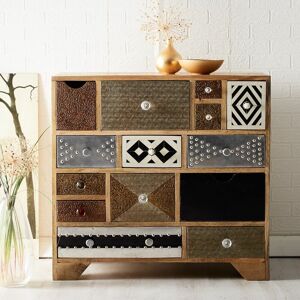 VERTY FURNITURE Artisan Limited Edition Multi Drawer Chest - Multicolour VERTY FURNITURE Artisan Limited Edition Multi Drawer Chest - Multicolour