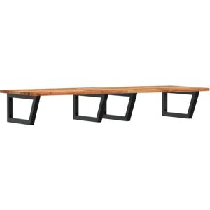 VIDAXL Dark Brown & Black Wall-Mounted Basin Shelf - Wall-Mounted Basin Shelf VIDAXL Dark Brown & Black Wall-Mounted Basin Shelf - Wall-Mounted Basin Shelf