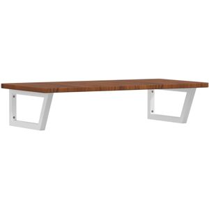 Basin Shelf Wall Mounted Steel and Solid Wood Oak vidaXL Basin Shelf Wall Mounted Steel and Solid Wood Oak vidaXL