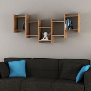 Bat Modern Floating Shelf - Oak - Oak - Decortie Bat Modern Floating Shelf - Oak - Oak - Decortie