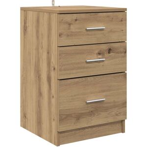 Bedside Cabinet Artisan oak 40 x 40 x 63 cm Engineered wood vidaXL Bedside Cabinet Artisan oak 40 x 40 x 63 cm Engineered wood vidaXL