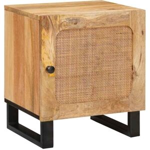 Bedside Cabinet Natural 40 x 33.5 x 46 cm Solid Mango Wood vidaXL Bedside Cabinet Natural 40 x 33.5 x 46 cm Solid Mango Wood vidaXL