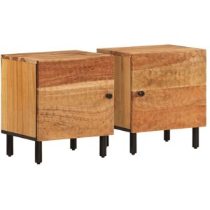 Bedside Cabinets 2 pcs 40x33x46 cm Solid Wood Acacia Vidaxl Bedside Cabinets 2 pcs 40x33x46 cm Solid Wood Acacia Vidaxl