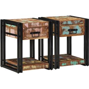 Vidaxl - Bedside Cabinet 2 pcs 40 x 40 x 50 cm Solid reclaimed wood Vidaxl - Bedside Cabinet 2 pcs 40 x 40 x 50 cm Solid reclaimed wood
