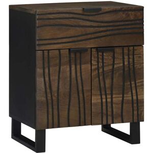 Bedside Cabinet Walnut 50 x 33 x 60 cm Solid mango wood Vidaxl Bedside Cabinet Walnut 50 x 33 x 60 cm Solid mango wood Vidaxl