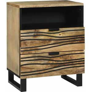 Bedside Cabinet Brown 50 x 33 x 60 cm Solid mango wood Vidaxl Bedside Cabinet Brown 50 x 33 x 60 cm Solid mango wood Vidaxl