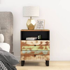 Vidaxl - Bedside Cabinet 50x33x62cm Solid Wood Reclaimed&Engineered Wood Vidaxl - Bedside Cabinet 50x33x62cm Solid Wood Reclaimed&Engineered Wood