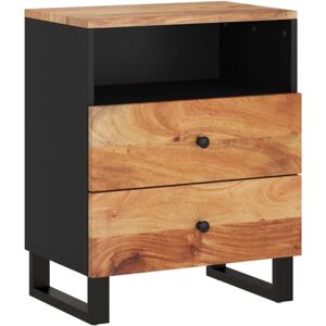 Vidaxl - Bedside Cabinet 50x33x62 cm Solid Wood Acacia&Engineered Wood Vidaxl - Bedside Cabinet 50x33x62 cm Solid Wood Acacia&Engineered Wood