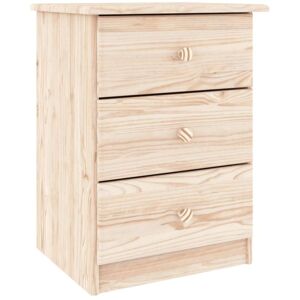 Bedside Cabinet ALTA 41x35x55.5 Solid Wood Pine vidaXL Bedside Cabinet ALTA 41x35x55.5 Solid Wood Pine vidaXL