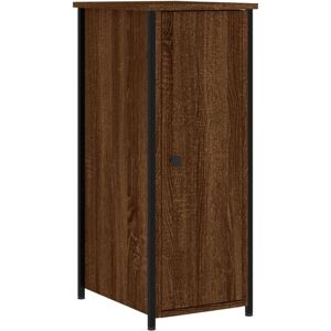 Bedside Cabinet Brown Oak 32x42x80 cm Engineered Wood Vidaxl Bedside Cabinet Brown Oak 32x42x80 cm Engineered Wood Vidaxl