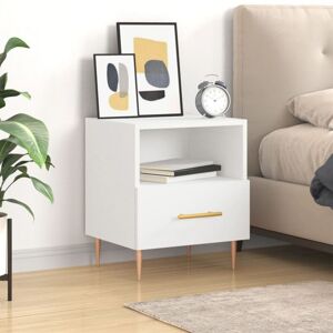 Bedside Cabinet White 40x35x47.5 cm Engineered Wood vidaXL Bedside Cabinet White 40x35x47.5 cm Engineered Wood vidaXL