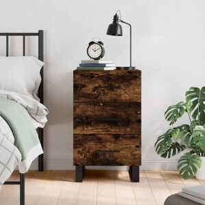 Bedside Cabinet Smoked Oak 40x40x66 cm Engineered Wood Vidaxl Bedside Cabinet Smoked Oak 40x40x66 cm Engineered Wood Vidaxl