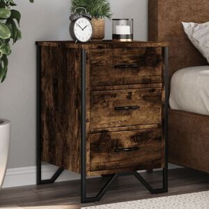 Bedside Cabinet Smoked Oak 40x41x60 cm Engineered Wood Vidaxl Bedside Cabinet Smoked Oak 40x41x60 cm Engineered Wood Vidaxl