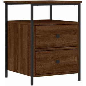 Bedside Cabinet Brown Oak 44x45x60 cm Engineered Wood Vidaxl Bedside Cabinet Brown Oak 44x45x60 cm Engineered Wood Vidaxl