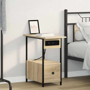 vidaXL Sonoma Oak Bedside Table - Modern Minimalist Design vidaXL Sonoma Oak Bedside Table - Modern Minimalist Design