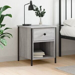 Bedside Cabinet Grey Sonoma 40x42x50 cm Engineered Wood Vidaxl Bedside Cabinet Grey Sonoma 40x42x50 cm Engineered Wood Vidaxl